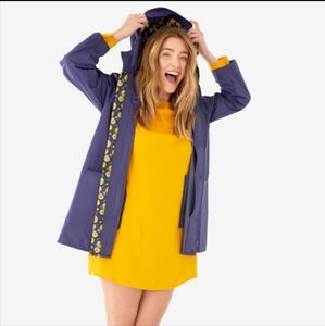 Shoshanna Purple Rain Jacket with Hood